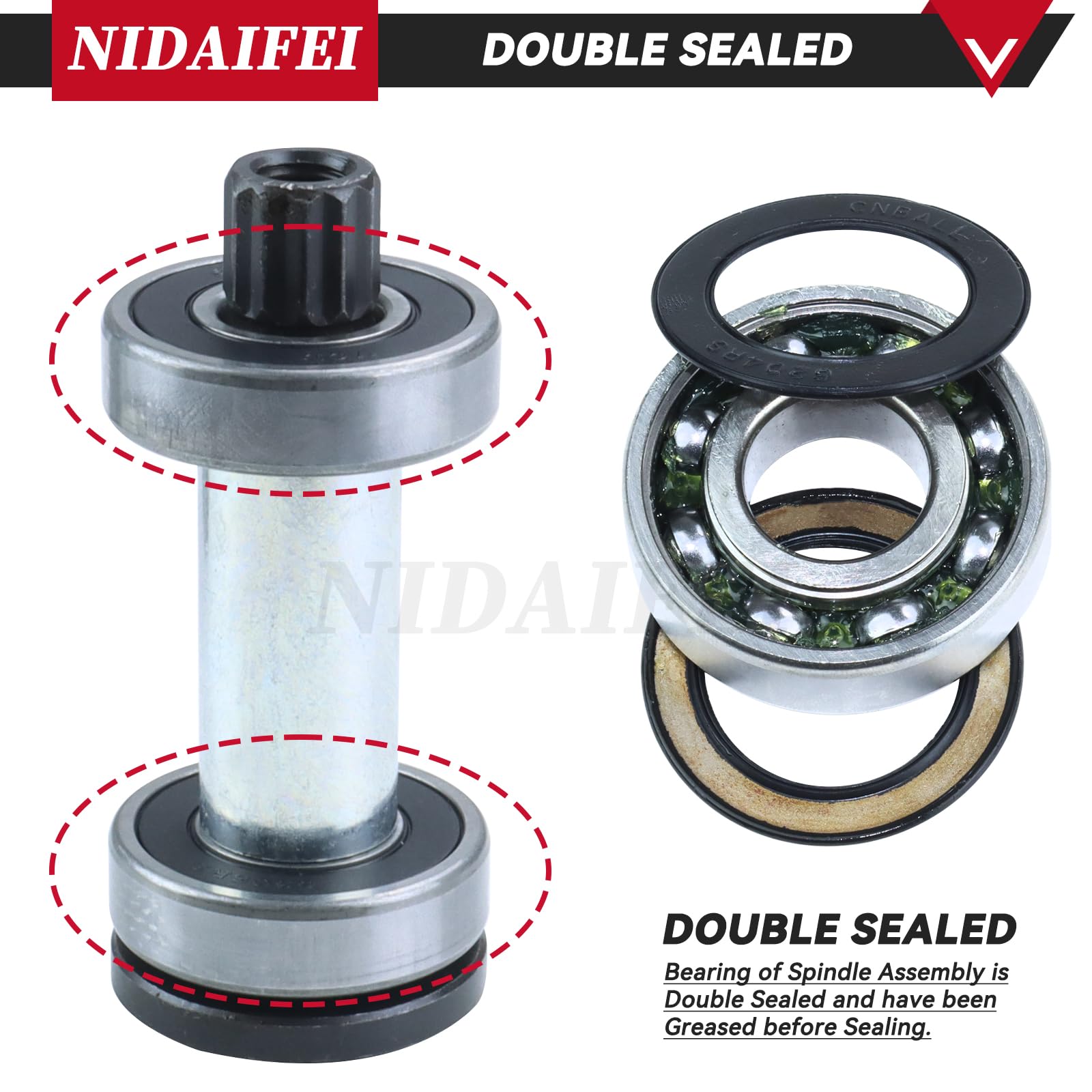 Amazon.co.jp: NIDAIFEI 783506 スピンドルアセンブリ 3個パック